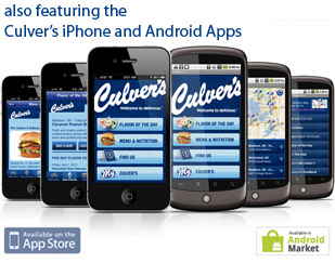 Culver's iPhone and Android Apps